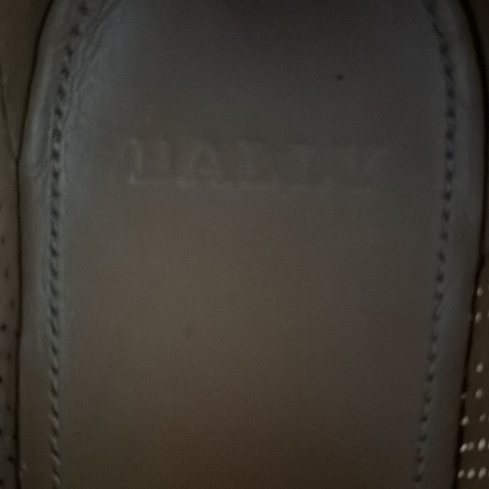 Bally Men's Navy and White Leather Sneakers - Picture 4 of 6